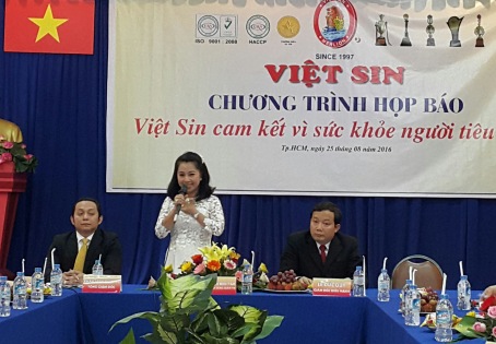 Công ty CP Kỹ Nghệ Thực Phẩm Việt Sin với bước chuyển mới cho năm 2017