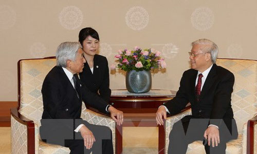 Tổng bí thư, Chủ tịch nước gửi thư tới Thượng hoàng Nhật Bản Akihito 