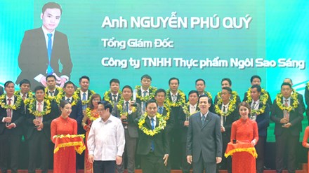 Nguyễn Phú Quý là một trong hai doanh nhân 9X được tuyên dương năm 2016. Ảnh: Xuân Tùng.