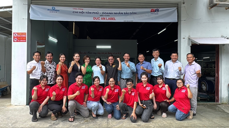 Chi Hội Doanh Nhân Tân Phú tham quan Duc An Label: Gắn Kết Để Phát Triển, Đồng Hành Cùng Doanh Nghiệp Hội Viên