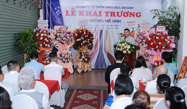 Khai trương Văn phòng đại diện Edu24h tại Mê Linh – Hà Nội