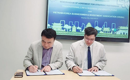 VKBIA hợp tác đào tạo luật và kinh tế, thương mại quốc tế với Hàn Quốc