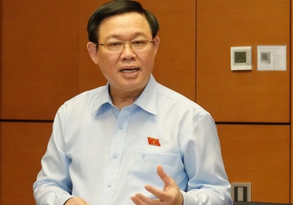 Phó thủ tướng Vương Đình Huệ phát biểu tại tổ - Ảnh: Quang Phúc 