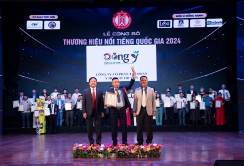 Tập đoàn YHCTGROUP nhận cúp vàng Thương hiệu nổi tiếng