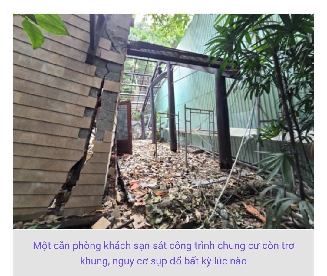 Chuyện lạ ở phường Bình Hòa, TP.HCM: Tan nát khu nghỉ dưỡng 4 sao vì… móng chung cư?!