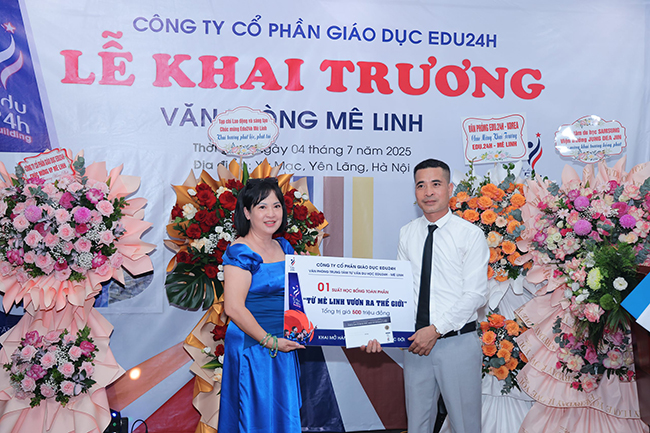 Ông Bùi Văn Bàn – Giám đốc chi nhánh Edu24h Mê Linh. Ảnh : Hoàng Toàn