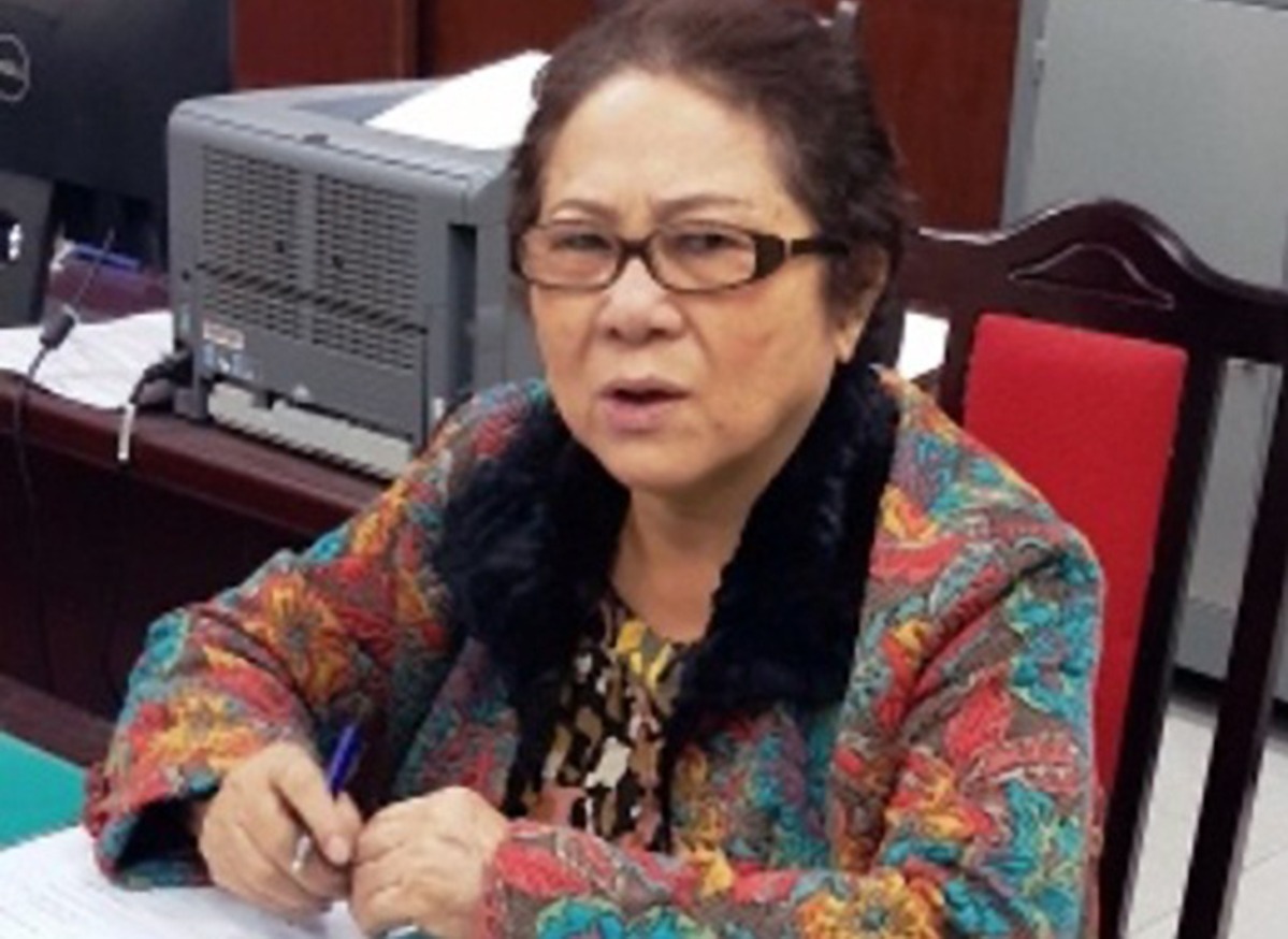 Bà Dương Thị Bạch Diệp tại cơ quan điều tra hồi tháng 1/2019. Ảnh: Bộ Công an.